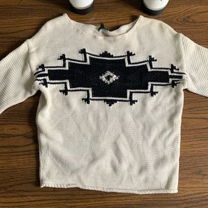 SOLD ❤️🐚Ralph Lauren Aztec Sweater pullover 100% cotton | Hamptons aesthetic